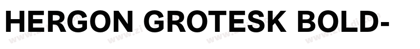 HERGON GROTESK BOLD字体转换
